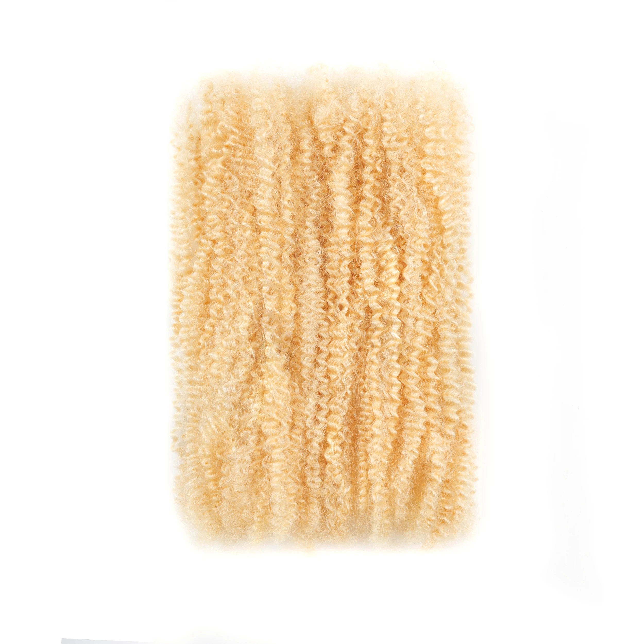 ANNA Factory #613 Blonde Color 50g 100% Human Hair Pre-stretched 4C Hair Afro Kinky Bulk Hair Extension for Hair Salon/ Stylist