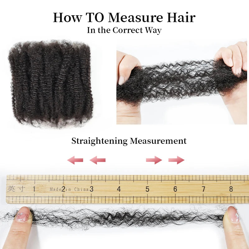 ANNA Factory #613 Blonde Color 50g 100% Human Hair Pre-stretched 4C Hair Afro Kinky Bulk Hair Extension for Hair Salon/ Stylist