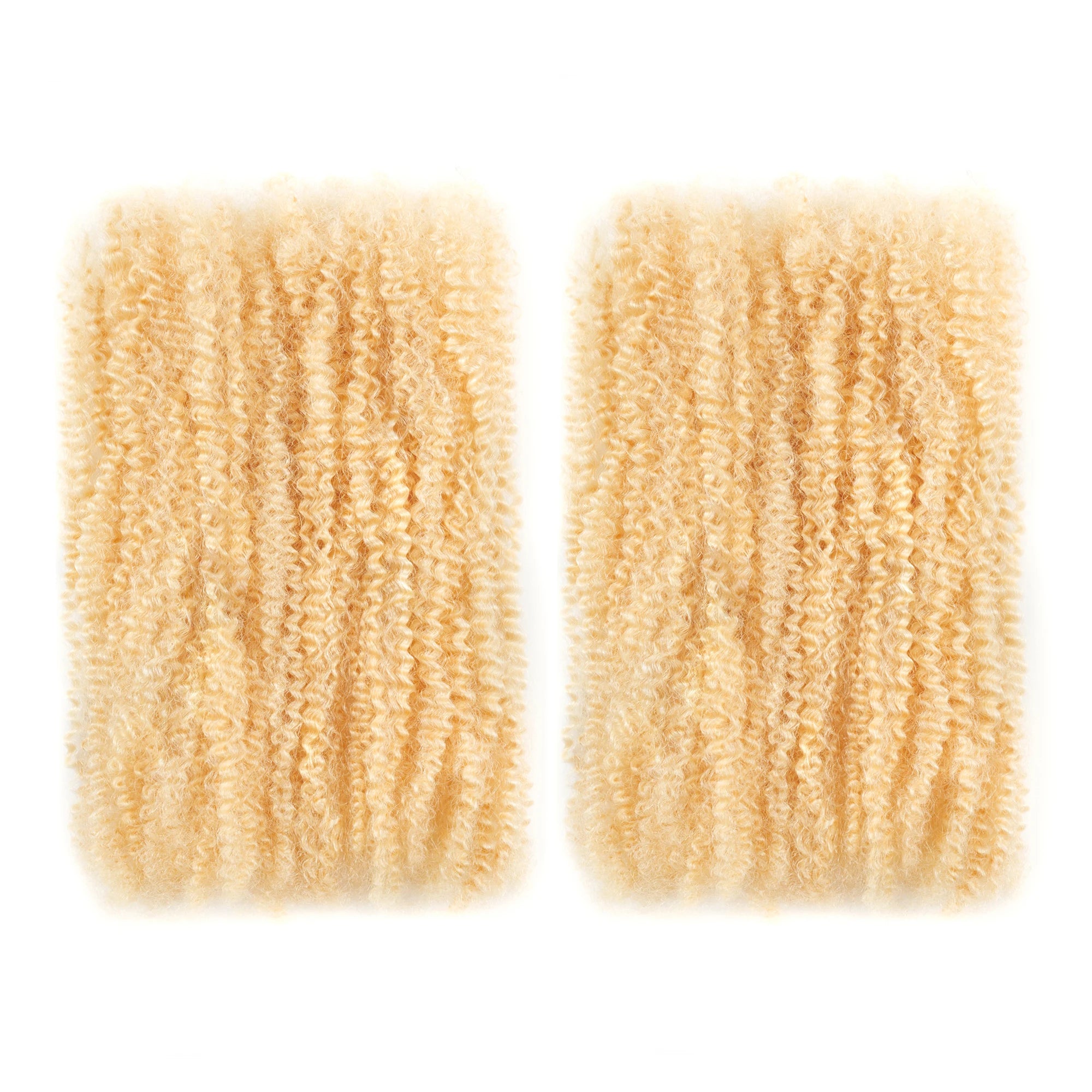 ANNA Factory #613 Blonde Color 50g 100% Human Hair Pre-stretched 4C Hair Afro Kinky Bulk Hair Extension for Hair Salon/ Stylist